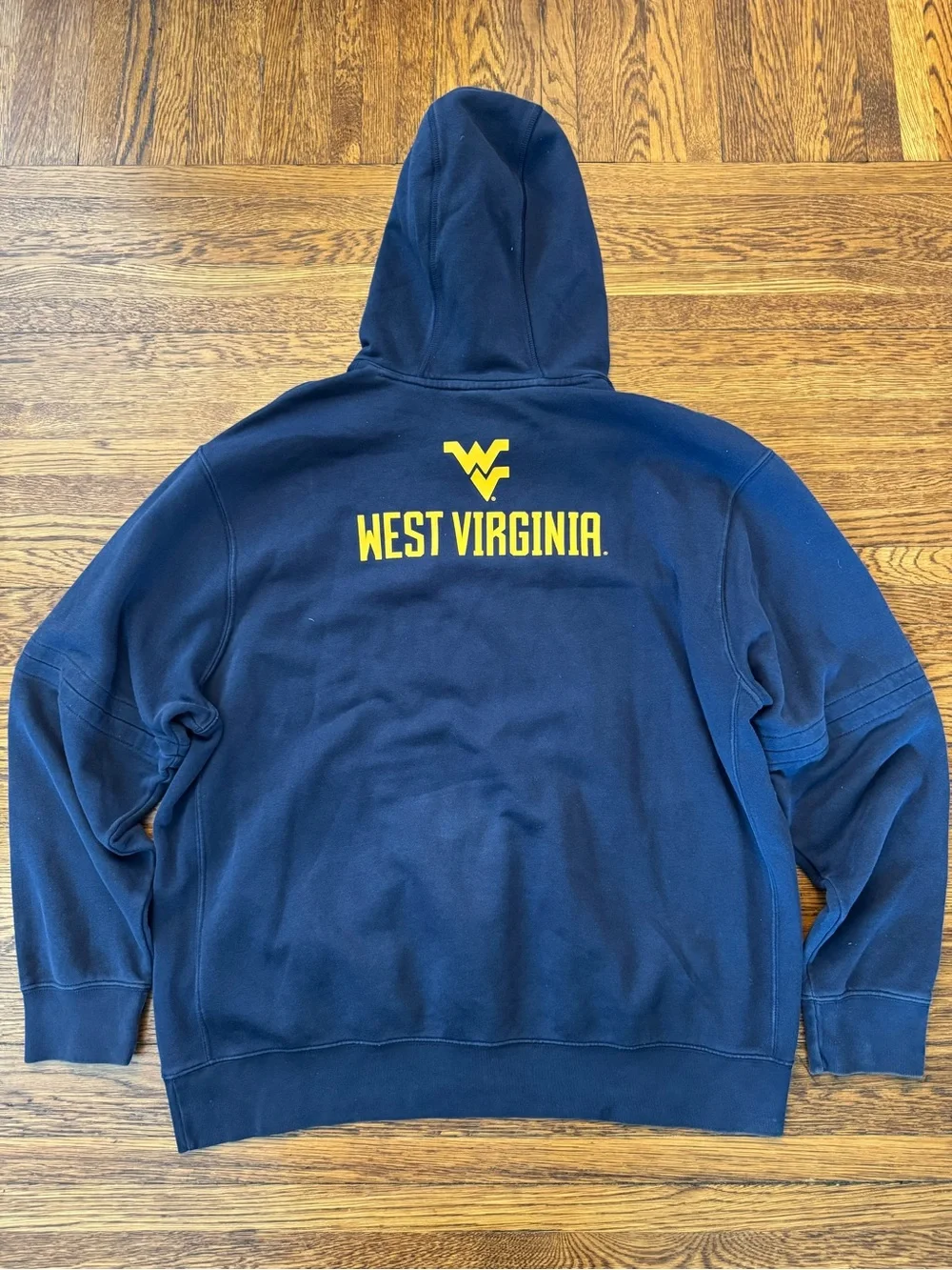 WEST VIRGINIA MOUNTAINEERS 1990s early 2000s Nike Navy Pullover Hoodie